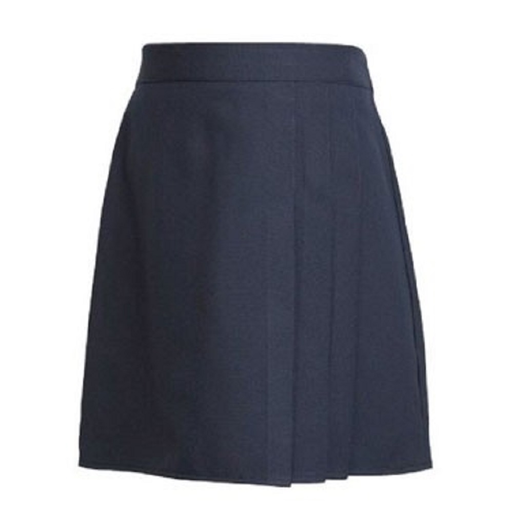 Girl’s 3 Side Pleat Half Elasticated Waist School Uniform Skirt (Made ...